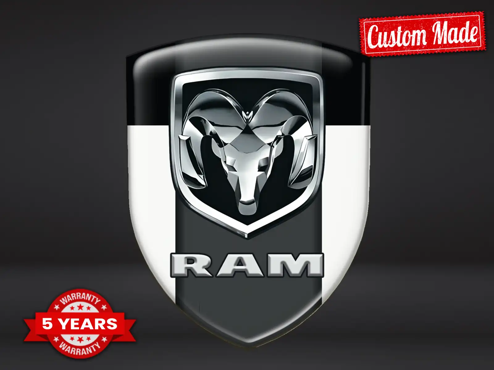 Dodge Stickers Silicone Auto Stylé Max Pro Résistant